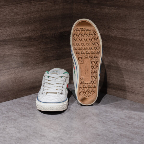 GIÀY GUCCI TENNIS 1977 ' WHITE MINI GG ' - Hình ảnh 4