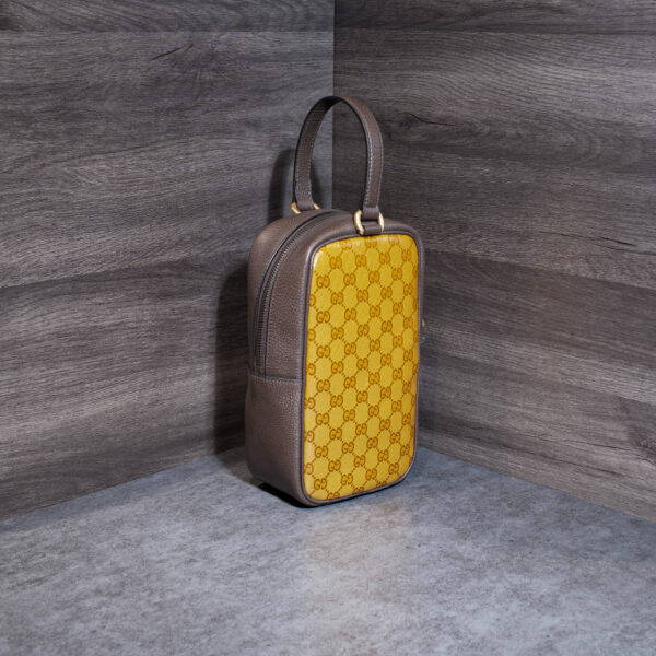 TÚI GUCCI BROWN X ADIDAS MINI HANDBAG - Hình ảnh 2