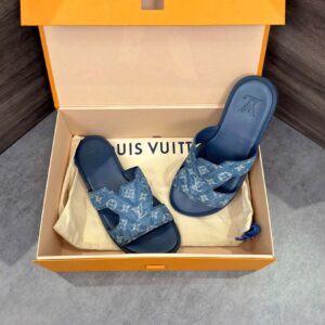 Dép Louis Vuitton Oasis Denim Monogram
