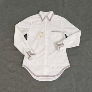 Sơ Mi Nữ Thom Browne Oxford Lavoration Trim Classic FLL005B
