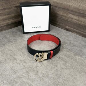 Thắt lưng Gucci Interlocking G Round Reversible (2 Mặt Dây)