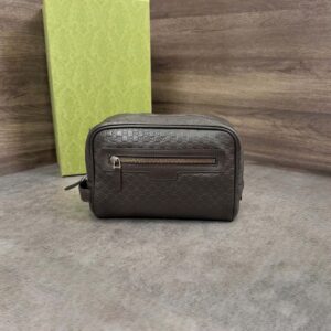 Túi Gucci Micro GG Guccissima Leather Toiletry Clutch