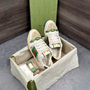 Giày Gucci Screener GG Leather Canvas
