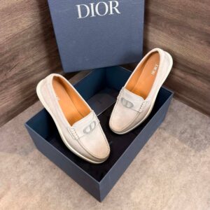 Giày Dior Granville Loafer Gray Suede