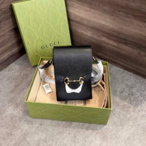 Túi Gucci Horsebit 1955 Mini Black Leather
