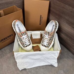 Giày Bubberry Check Sneakers ‘Archive beige’