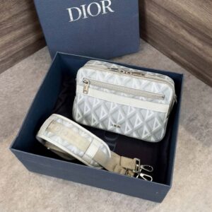 Túi Dior Safari Strap Gray CD Diamond